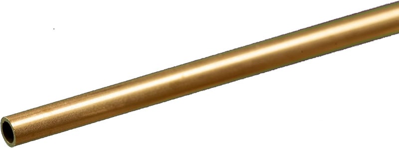K & S Precision Metals K&S 8127 Round Brass Tube, 1/8" OD x 0.014" Wall x 12" Long - Precision Metal for Crafts and Model Projects - Image 2